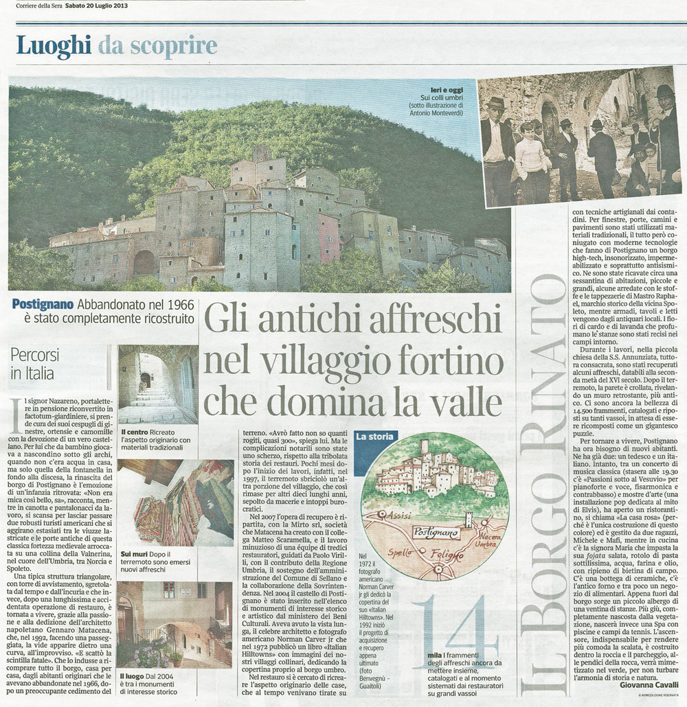 Corriere della Sera, 20 Luglio 2013 